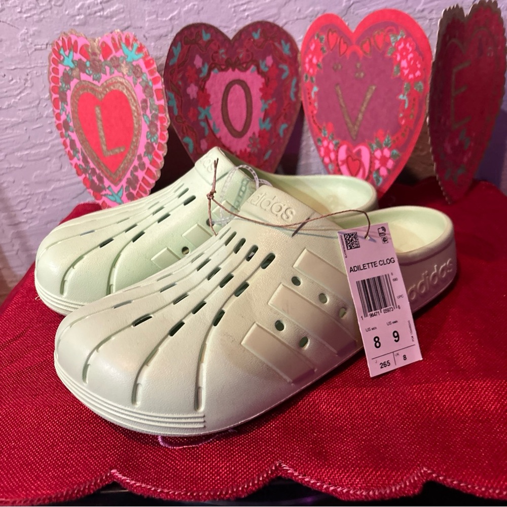 Adidas Kids Adilette Clogs - Cream